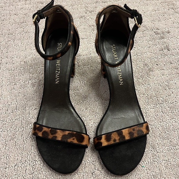 Stuart Weizmann leopard sandals 7.5 - Picture 2 of 7